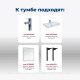 Тумба под раковину Aquanet Nova Lite 60 2 ящика дуб шоколадный 00287879
