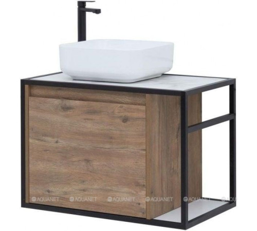 Тумба под раковину Aquanet Nova Lite LOFT 75 L дуб рустикальный 00261658