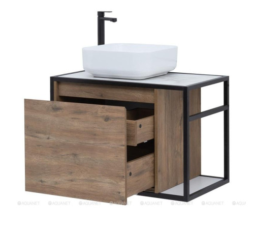 Тумба под раковину Aquanet Nova Lite LOFT 75 L дуб рустикальный 00261658