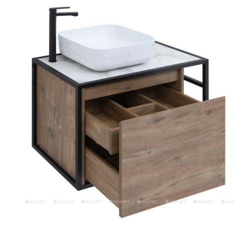 Тумба под раковину Aquanet Nova Lite LOFT 75 L дуб рустикальный 00261658