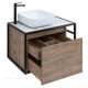 Тумба под раковину Aquanet Nova Lite LOFT 75 L дуб рустикальный 00261658