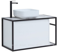 Тумба под раковину Aquanet Nova Lite LOFT 90 L белый глянец 00261652