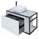 Тумба под раковину Aquanet Nova Lite LOFT 90 L белый глянец 00261652