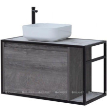 Тумба под раковину Aquanet Nova Lite LOFT 90 L дуб рошелье 00261656