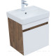 Тумба под раковину Aquanet Оптима 50 дуб рустикальный/белый сатин 00344790