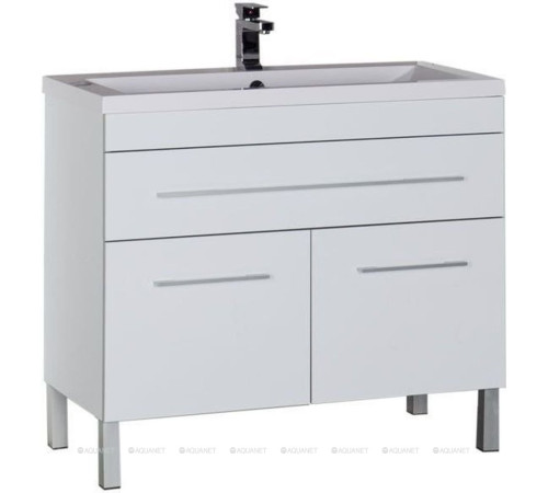 Тумба напольная Aquanet Верона 100 1 ящик 2 двери белый 00182710