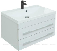 Тумба под раковину Aquanet Верона 75 New подвесная белый матовый 00272422
