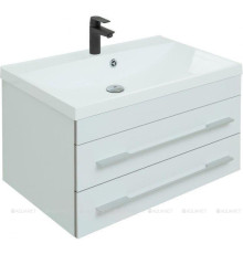 Тумба под раковину Aquanet Верона 75 New подвесная белый матовый 00272422