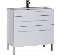 Тумба под раковину Aquanet Верона 90 напольная 1 ящик 2 двери белый 00182708