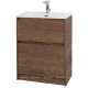 Тумба под раковину напольная BelBagno Kraft 39 600 мм Rovere Tabacco KRAFT39-600/390-2C-PIA-RT