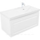 Тумба с раковиной Aquanet Агата 100 R 1 ящик белый сатин 00365932