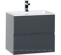 Тумба с раковиной Aquanet Алвита 60 см серый антрацит 00213094