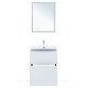 Тумба с раковиной Aquanet Алвита new 60 Flat напольная 2 ящика белый матовый 00345675