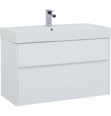 Тумба с раковиной Aquanet Бруклин 100 белый 00212599