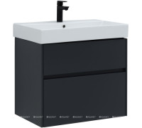 Тумба с раковиной Aquanet Бруклин 70 антрацит матовый 00312876