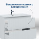 Тумба с раковиной Aquanet Джейн 60 белый матовый раковина Flat 00332546