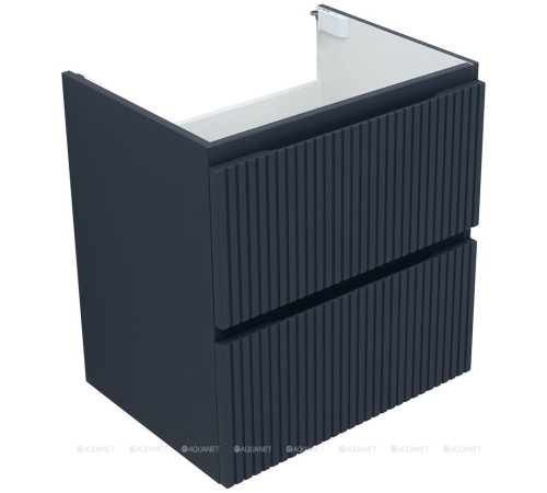 Тумба с раковиной Aquanet Джейн 60 маренго раковина Flat 00332541