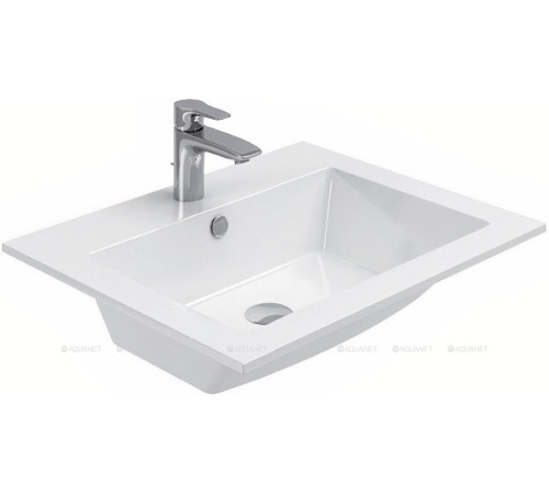 Тумба с раковиной Aquanet Lino 60 Дуб Веллингтон 00271944