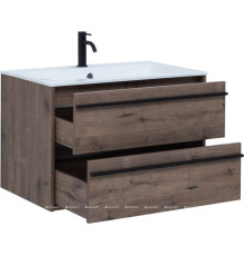 Тумба с раковиной Aquanet Lino 80 Дуб Веллингтон 00271948