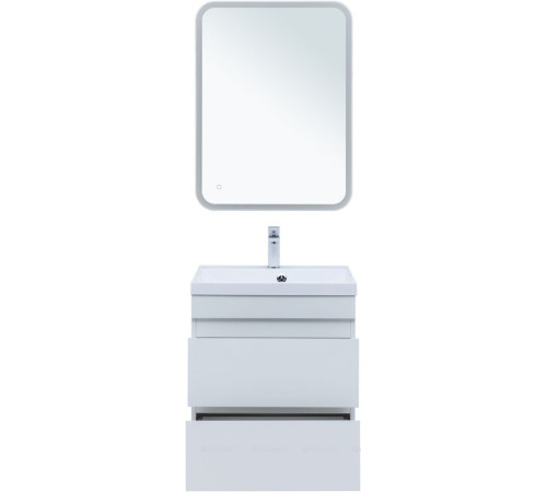 Тумба с раковиной Aquanet Нота New 58 белый глянец 00335870