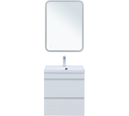 Тумба с раковиной Aquanet Нота New 58 белый глянец 00335870