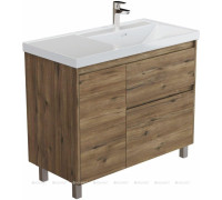 Тумба с раковиной Aquanet Nova Lite 2.0 100 R напольная дуб рустикальный 00365915