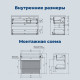Тумба с раковиной Aquanet Nova Lite 2.0 90 L 2 ящика дуб рустикальный 00365923