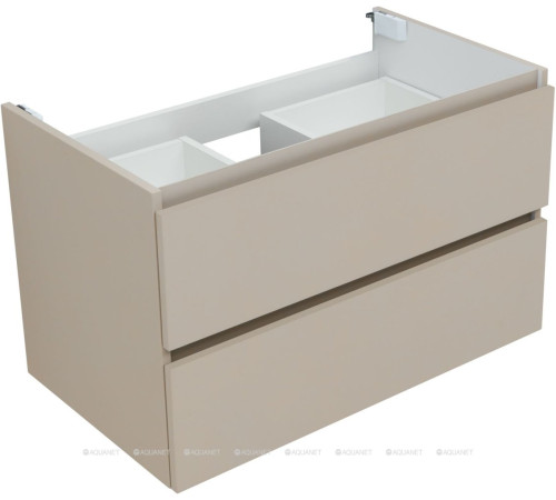 Тумба с раковиной Aquanet Вега 2.0 80 бежевая 2 ящика с раковиной Ирис 00344754