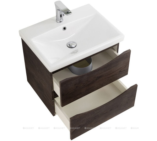 Тумба под раковину BelBagno MARINO-CER 60 см подвесная 2 ящика дуб натуральный серый MARINO-CER-600-2C-SO-RNG-P