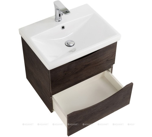 Тумба под раковину BelBagno MARINO-CER 60 см подвесная 2 ящика дуб натуральный серый MARINO-CER-600-2C-SO-RNG-P