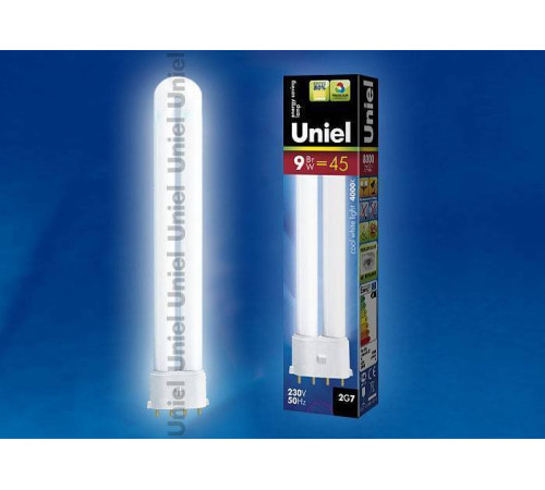 Лампа компактная люминесцентная Uniel ESL-PL 2G7 9Вт 4000K 06000