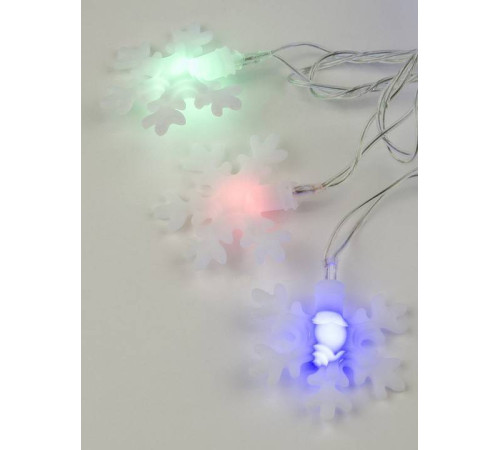 Гирлянда с насадками Uniel Снежинки 07936