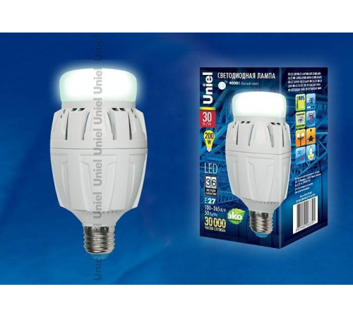 Лампа светодиодная Uniel FR ALV01WH E27 30Вт 4000K 08981