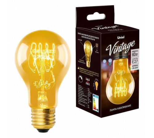 Лампа накаливания Uniel IL-V E27 60Вт K UL-00000476