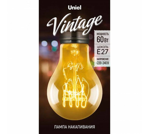 Лампа накаливания Uniel IL-V E27 60Вт K UL-00000476