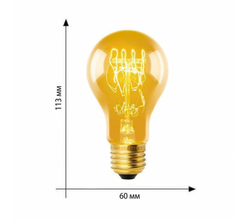Лампа накаливания Uniel IL-V E27 60Вт K UL-00000476