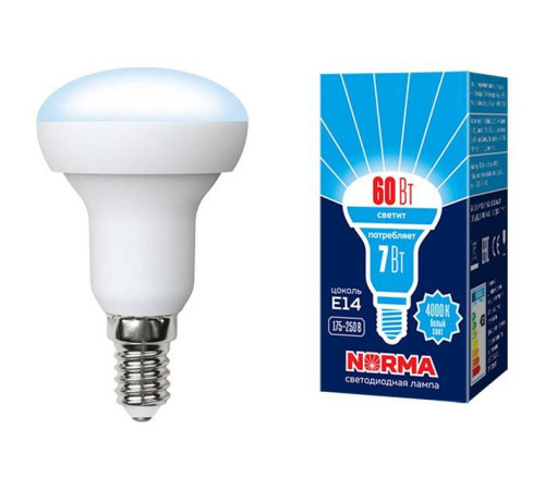 Лампа светодиодная Volpe R50 E14 7Вт 4000K UL-00003844