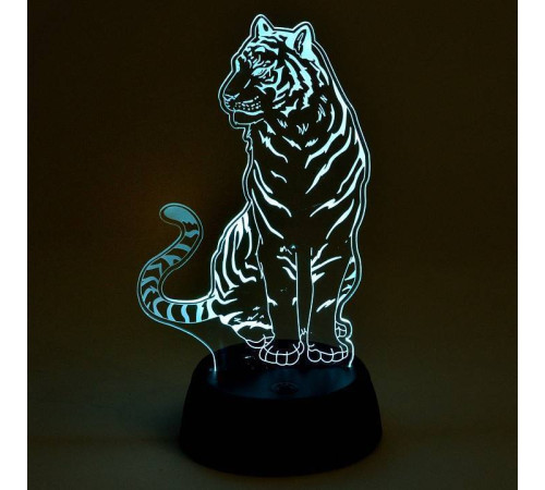 Зверь декоративный Uniel ULI-M507 RGB/3AA TIGER/BLACK UL-00008402