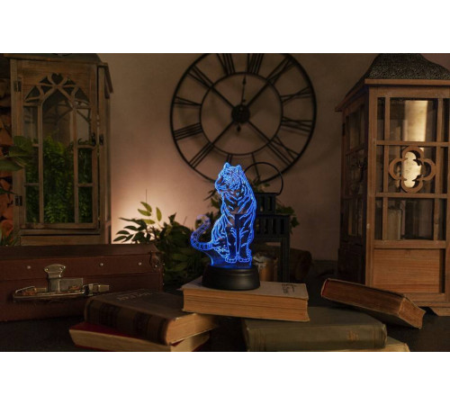 Зверь декоративный Uniel ULI-M507 RGB/3AA TIGER/BLACK UL-00008402