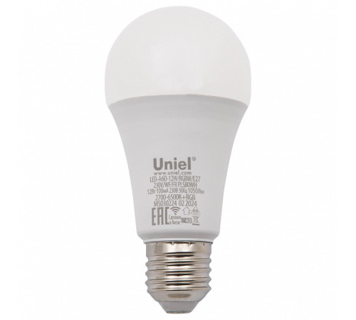 Лампа светодиодная с управлением через Wi-Fi Uniel E27 12Вт 2700 - 6500K UL-00011654