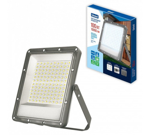Прожектор светодиодный Uniel ULF-F51D 10 Вт 6500 К с датчиком движения UL-00012759