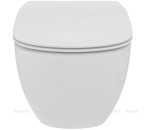 Унитаз подвесной безободковый Ideal Standard Tesi Rimless+ с сиденьем микролифт T536001