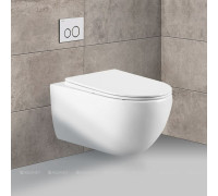 Унитаз подвесной Vincea Evo 365х555 мм безободковый с сиденьем slim soft-close VT1-34