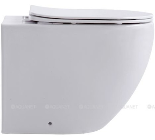 Унитаз напольный приставной Aquanet Cetus 2.0 F Rimless сиденье Slim Soft Close Cetus 2.0 F
