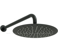 Верхний душ Allen Brau Priority Slim 250 мм с держателем 380 мм черный матовый 5.31017-31