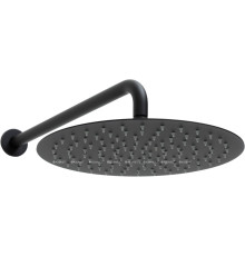 Верхний душ Allen Brau Priority Slim 300 мм с держателем 430 мм черный 5.31A17-31