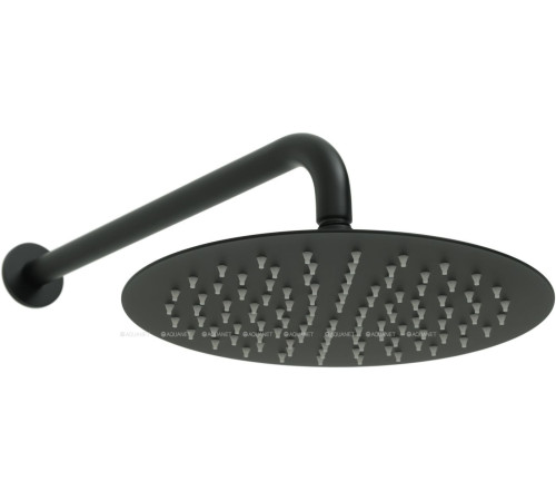 Верхний душ Allen Brau Priority Slim 300 мм с держателем 430 мм черный 5.31A17-31