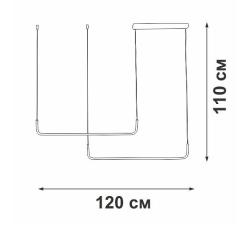 Подвесной светильник Vitaluce V2530 2xE27 V2530-1/2S