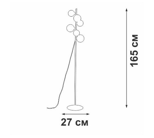 Торшер Vitaluce V2569 V2569-1/6P