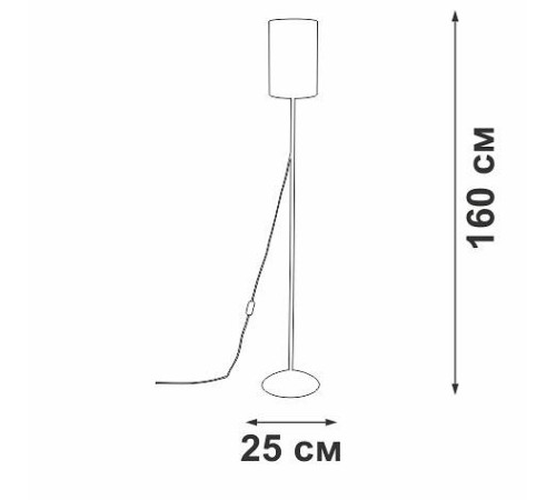 Торшер Vitaluce V2840 V2840-0/1P